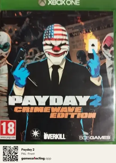 Payday 2 Xbox One, PAL box front