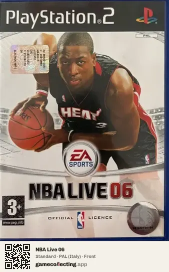 NBA Live 06 PlayStation 2, Italy box front