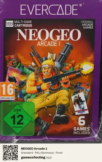 NEOGEO Arcade 1 Evercade, Germany box front
