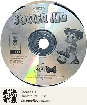 Soccer Kid 3DO Interactive Multiplayer, PAL disc