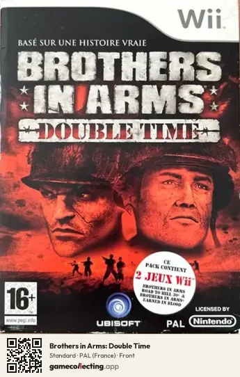 Brothers in Arms: Double Time Nintendo Wii, France box front