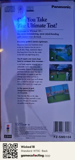 Wicked 18 3DO Interactive Multiplayer, NTSC box back