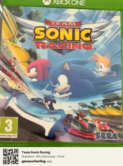 Team Sonic Racing Xbox One, Germany box front