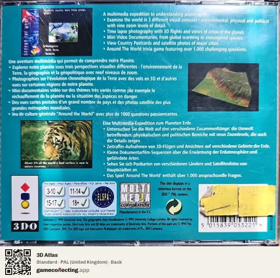 3D Atlas 3DO Interactive Multiplayer, United Kingdom box back