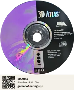 3D Atlas 3DO Interactive Multiplayer, PAL disc