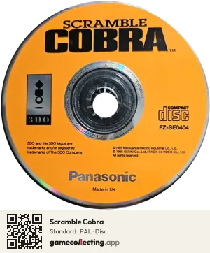 Scramble Cobra 3DO Interactive Multiplayer, PAL disc