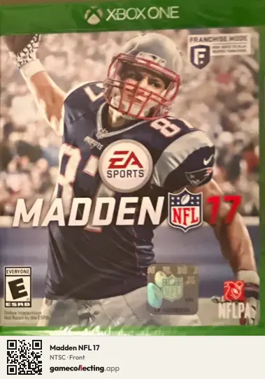 Madden NFL 17 Xbox One, NTSC box front