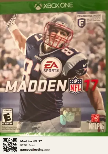 Madden NFL 17 Xbox One, NTSC box front