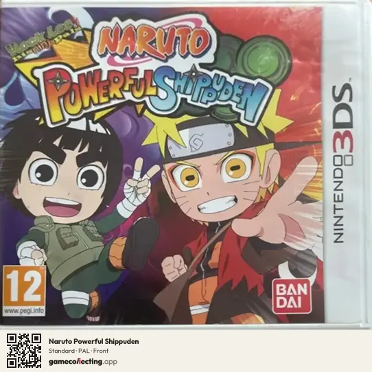 Naruto Powerful Shippuden Nintendo 3DS, PAL box front