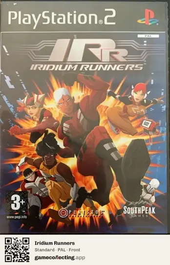Iridium Runners PlayStation 2, PAL box front