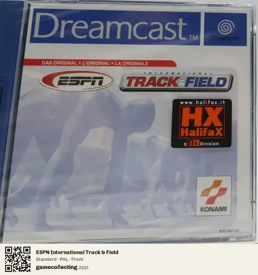ESPN International Track & Field Sega Dreamcast, PAL box front