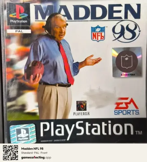 Madden NFL 98 PlayStation, PAL box front