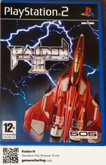Raiden III PlayStation 2, France box front