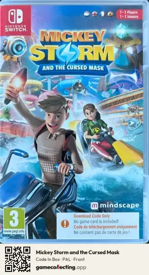 Mickey Storm and the Cursed Mask Nintendo Switch, PAL box front
