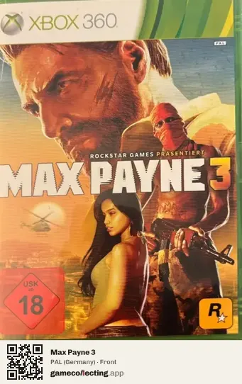 Max Payne 3 Xbox 360, Germany box front