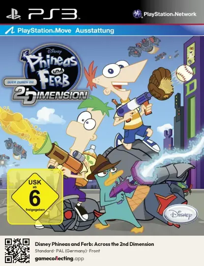 Disney Phineas and Ferb: Across the 2nd Dimension PlayStation 3, Germany box front