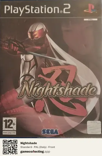 Nightshade PlayStation 2, Italy box front
