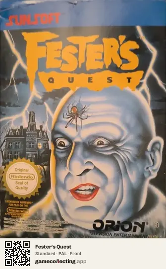 Fester's Quest Nintendo Entertainment System, PAL box front