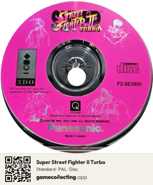 Super Street Fighter II Turbo 3DO Interactive Multiplayer, PAL disc