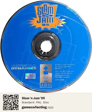 Slam 'n Jam '95 3DO Interactive Multiplayer, PAL disc