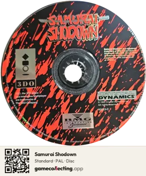 Samurai Shodown 3DO Interactive Multiplayer, PAL disc