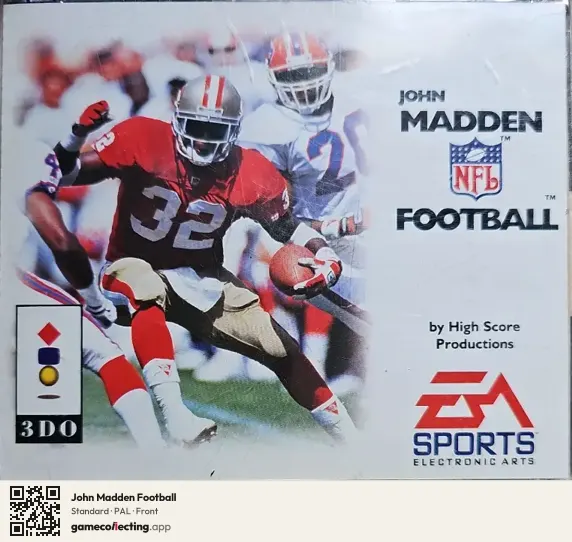 John Madden Football 3DO Interactive Multiplayer, PAL box front