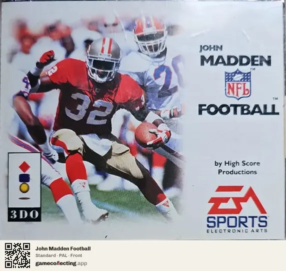John Madden Football 3DO Interactive Multiplayer, PAL box front