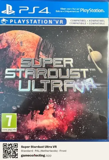 Super Stardust Ultra VR PlayStation 4, Netherlands box front