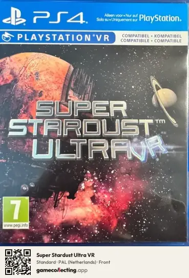 Super Stardust Ultra VR PlayStation 4, Netherlands box front