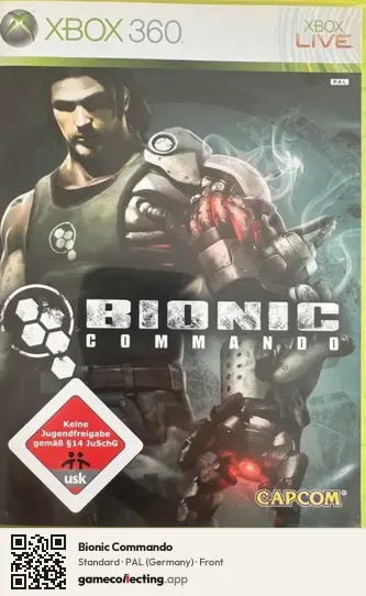 Bionic Commando Xbox 360, Germany box front