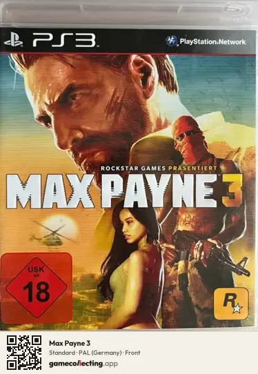 Max Payne 3 PlayStation 3, Germany box front