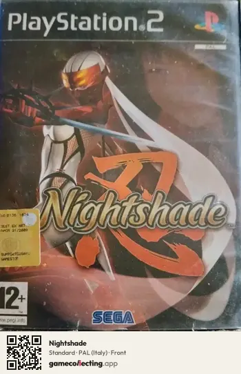Nightshade PlayStation 2, Italy box front
