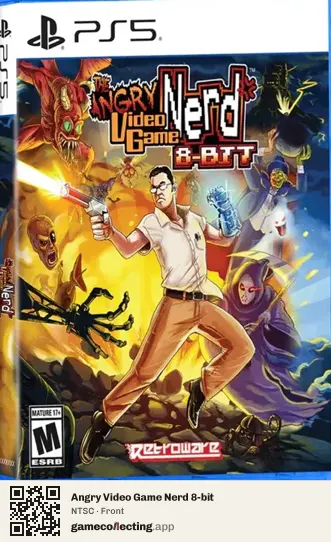 Angry Video Game Nerd 8-bit PlayStation 5, NTSC box front