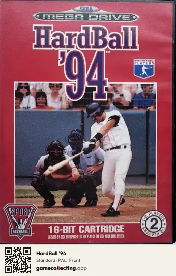 HardBall '94 Sega Mega Drive / Genesis, PAL box front