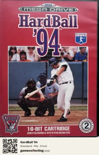 HardBall '94 Sega Mega Drive / Genesis, PAL box front