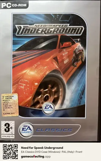 Need for Speed: Underground Computer, Italy box front