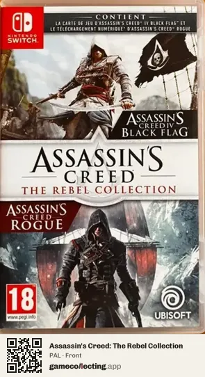 Assassin's Creed: The Rebel Collection Nintendo Switch, PAL box front