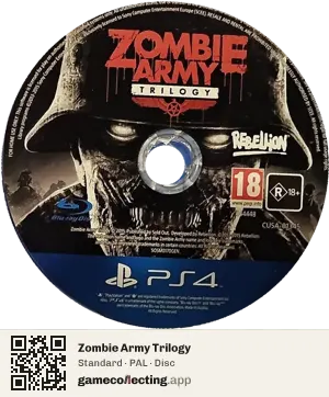 Zombie Army Trilogy PlayStation 4, PAL disc