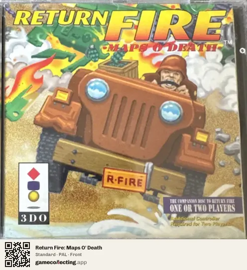 Return Fire: Maps O' Death 3DO Interactive Multiplayer, PAL box front
