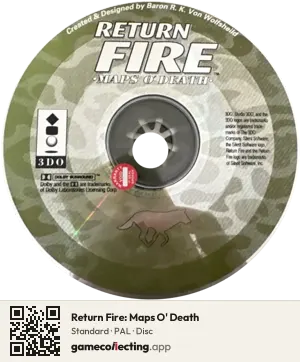 Return Fire: Maps O' Death 3DO Interactive Multiplayer, PAL disc