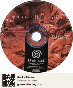 Quake III Arena Sega Dreamcast, PAL disc