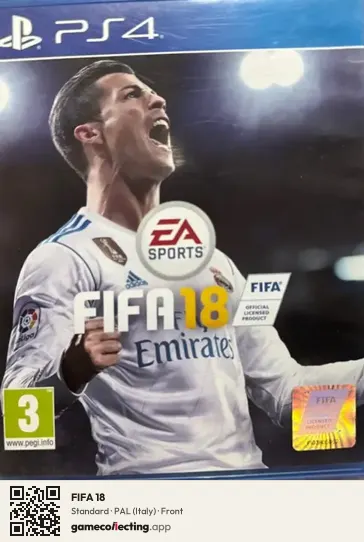 FIFA 18 PlayStation 4, Italy box front