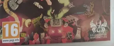 Travis Strikes Again: No More Heroes, the PEGI square on its front