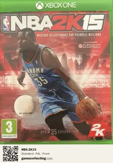 NBA 2K15 Xbox One, PAL box front