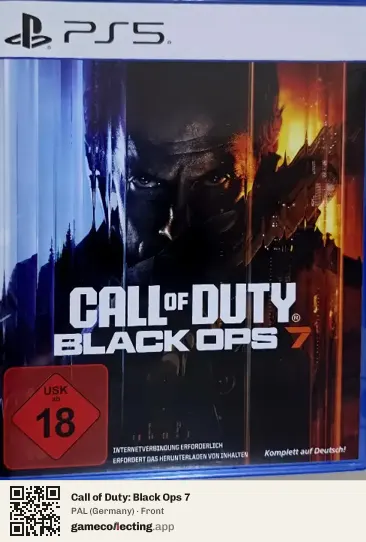 Call of Duty: Black Ops 7 PlayStation 5, Germany box front