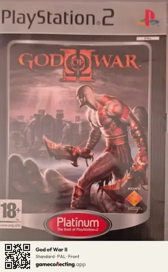 God of War II PlayStation 2, PAL box front
