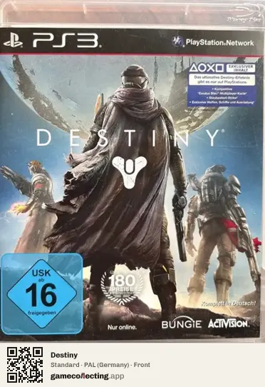 Destiny PlayStation 3, Germany box front