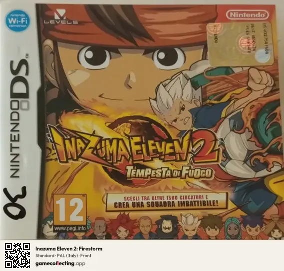Inazuma Eleven 2: Firestorm Nintendo DS, Italy box front