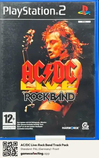 AC/DC Live: Rock Band Track Pack PlayStation 2, Germany box front