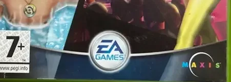 The Sims, the PEGI square on its front